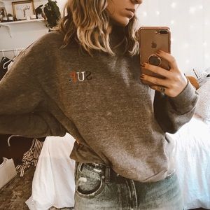 Sub_Urban Riot Sweaters - SUP. Grey Crew Sweatshirt Sub_Urban Riot Sweaters - SUP. Grey Crew Sweatshirt